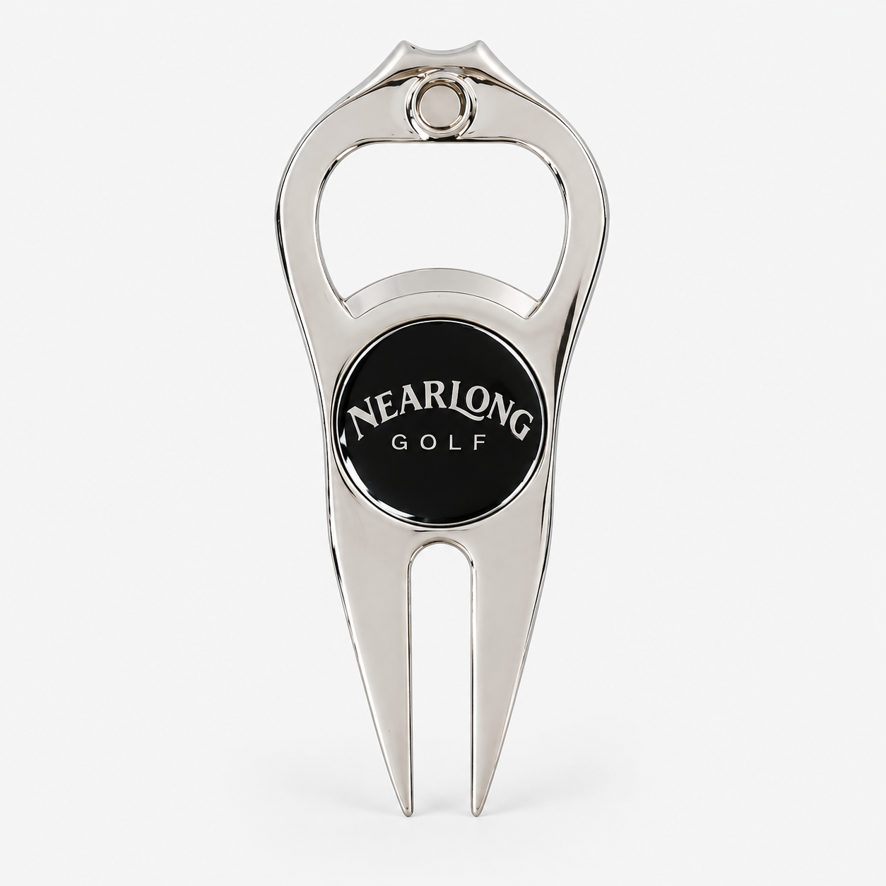 Custom golf divot multi tool with removable ball marker