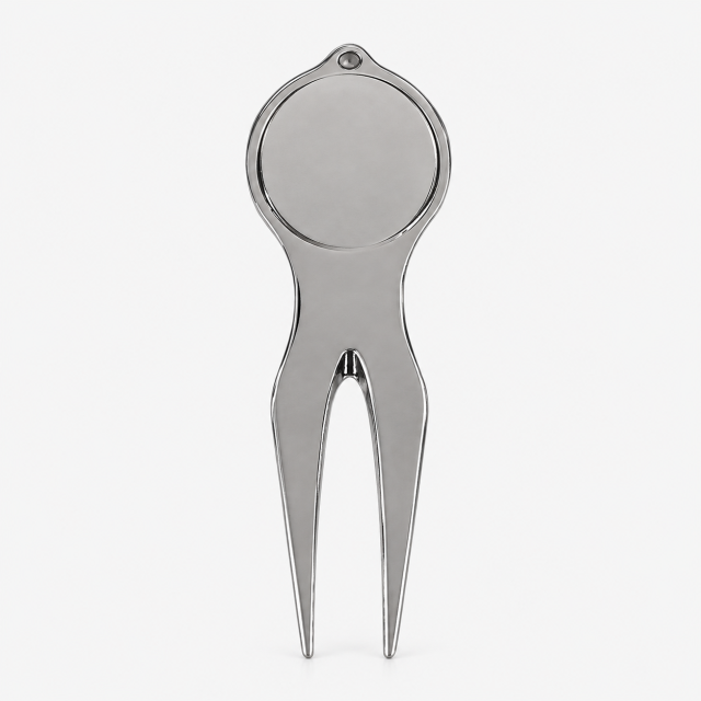 Golf divot tool back view for custom logo and bulk OEM orders