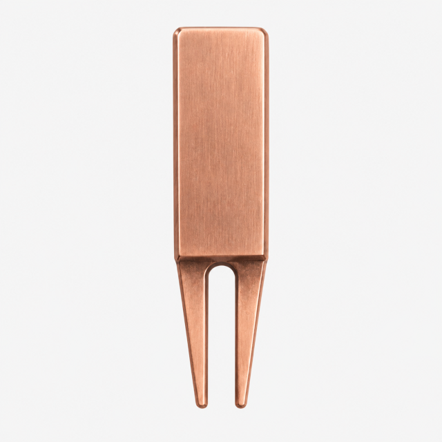 Custom golf divot tool smooth back for logo personalization