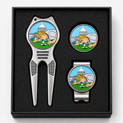 Stainless Steel Golf Pitch Fork Gift Set