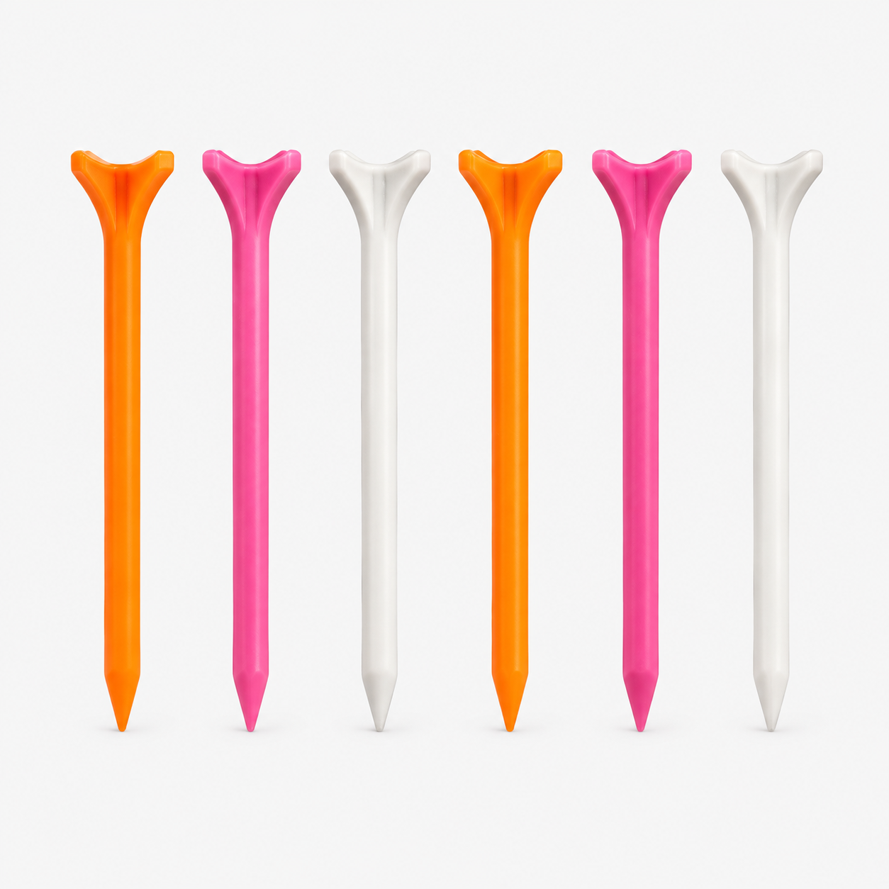 Colorful long plastic golf tees for custom bulk supply