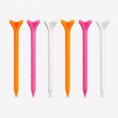 Colorful long plastic golf tees for custom bulk supply