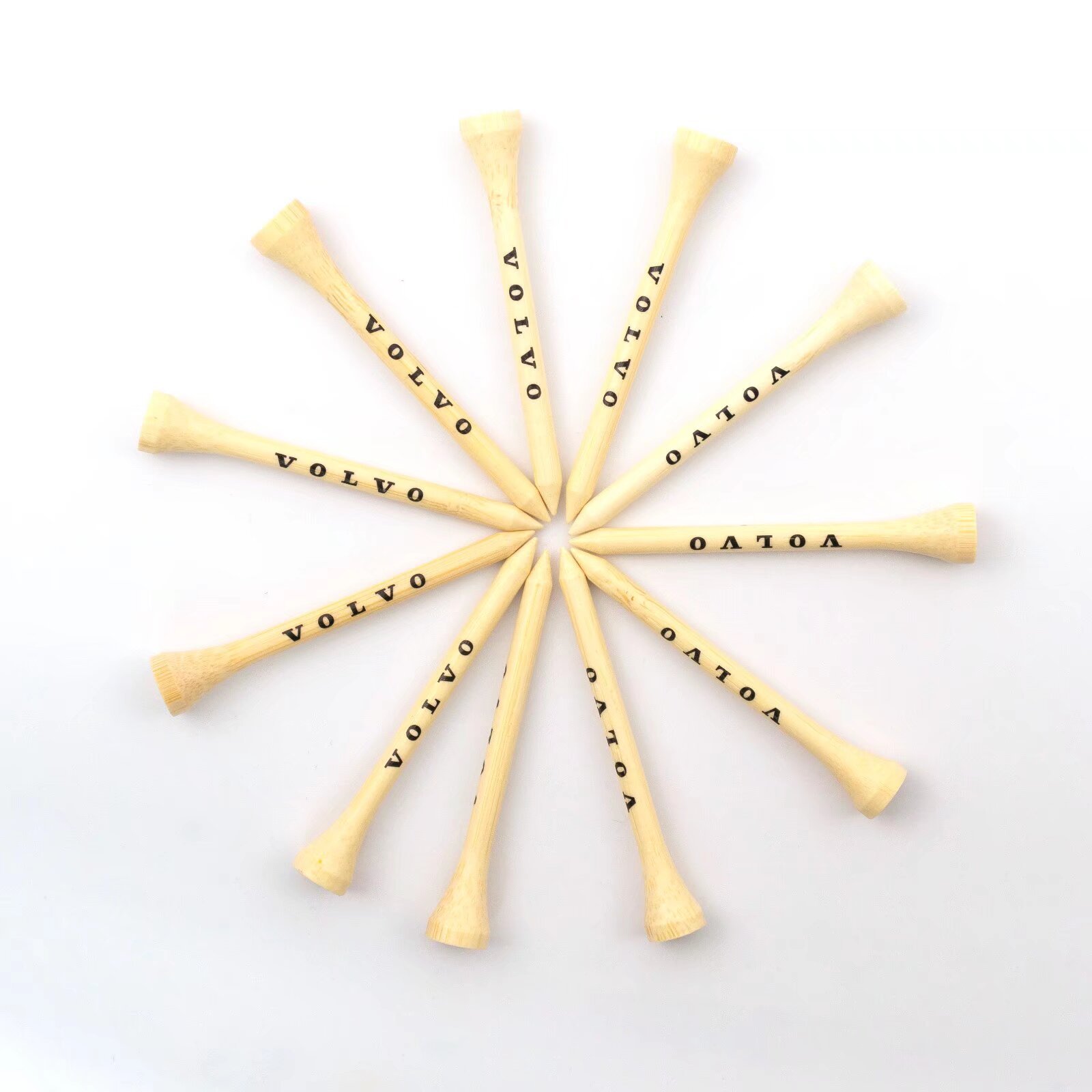 Custom wooden golf tees with printed logo