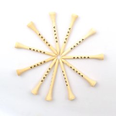 Custom wooden golf tees with printed logo