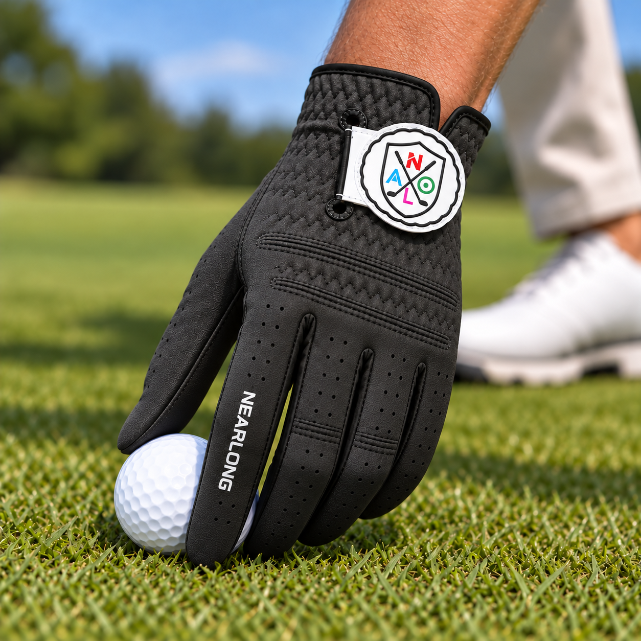 Black Sheepskin Golf Glove