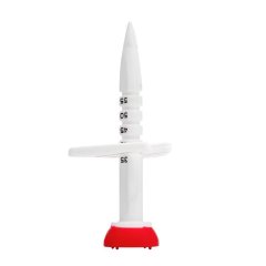Set height golf tee with 35 45 50 55mm markings
