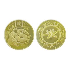 Double sided engraved golf coin marker with custom metal design