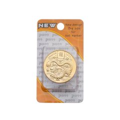 Golf ball marker coin hat clip with custom retail packaging