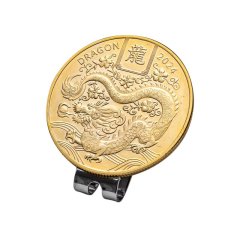 Engraved golf ball marker coin with metal magnetic hat clip
