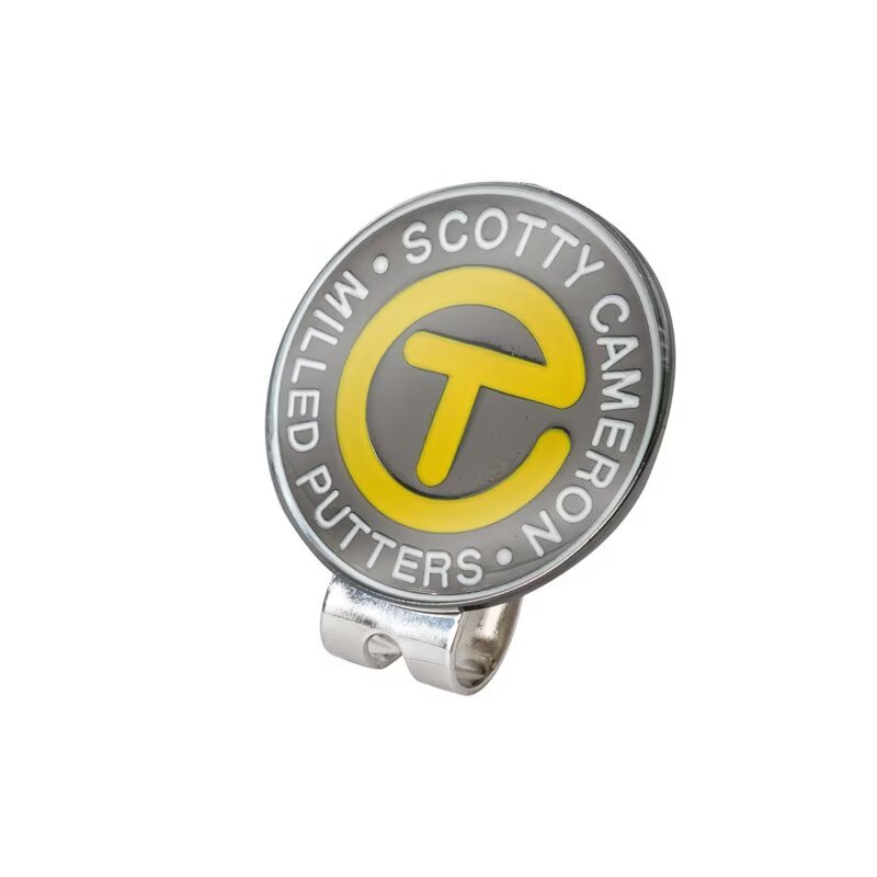 Magnetic metal golf ball marker hat clip with custom branded logo