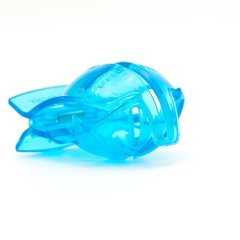 Foldable golf ball picker upper for putter with blue plastic claw design