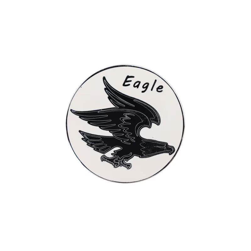 Custom eagle golf ball marker with round metal animal design