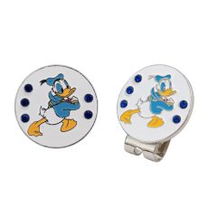 Custom character golf ball marker with magnetic metal hat clip
