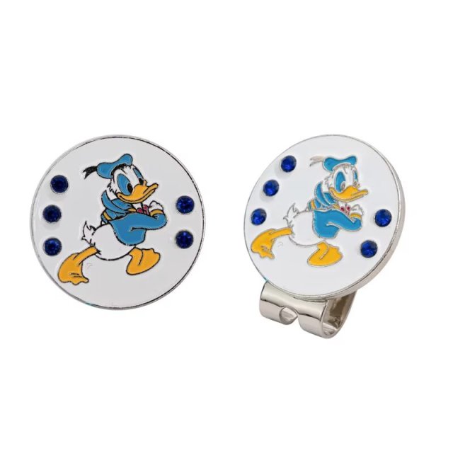 Custom character golf ball marker with magnetic metal hat clip