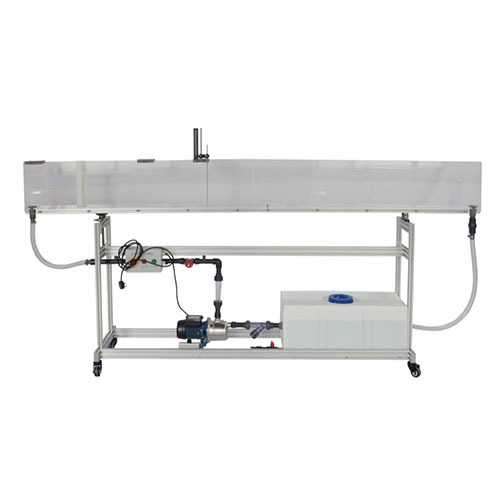 Perangkat Distribusi dan Pengukuran Saluran Terbuka, Saluran Aliran 2,5 Meter, Peralatan Pelatihan Teknik Fluida, Peralatan Pengajaran, Peralatan Pendidikan