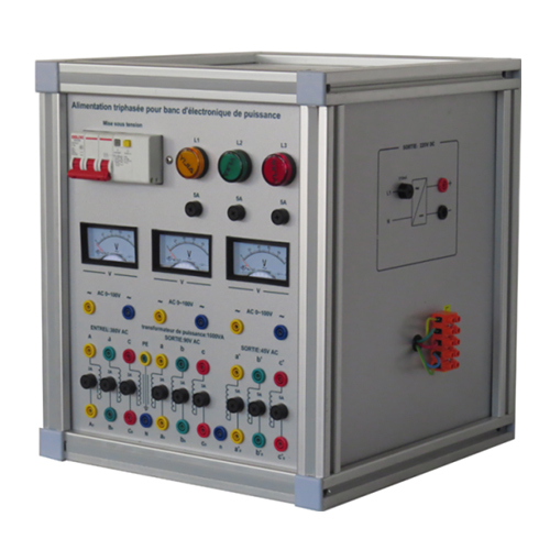 Three Phases Power Supply For Power Electronic Bench Electrical Lab Equipment Didactic Equipment Vocational Training Equipment