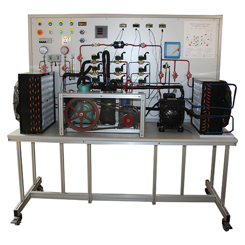 Jurulatih Berkomputer Untuk Menguji Pemampat Penyejukan Peralatan Makmal Peralatan Didaktik Peralatan Latihan Vokasional