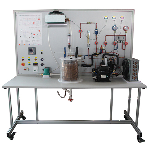 Trener klimatyzacji z pompą ciepła, sprzęt laboratoryjny do chłodnictwa, sprzęt dydaktyczny, sprzęt do szkolenia zawodowego