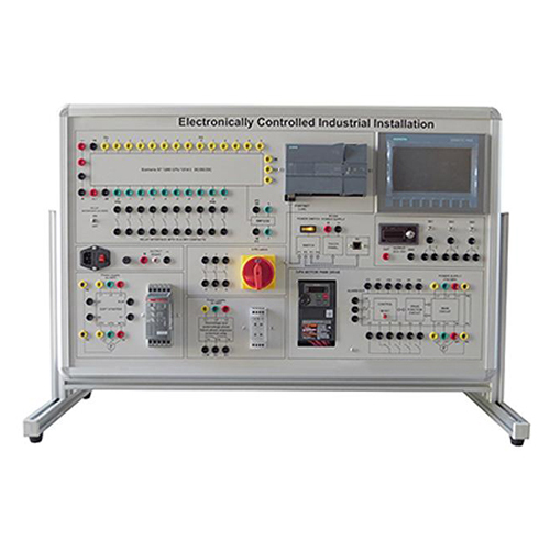 Electronically Controlled Industrial Installation (PLC S7-1200 + HMI Touch Screen) Electrical Lab Equipment Educational Equipment Teaching Equipment