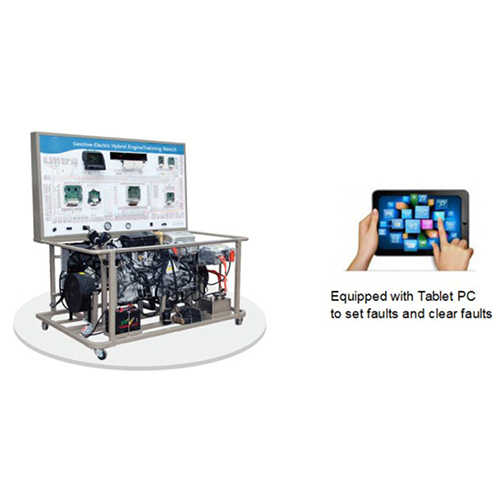 Bancada de treinamento para sistema de propulsão híbrido gasolina-elétrico Toyota Prius 1.5L, equipamento didático automotivo, equipamento educacional, equipamento de ensino
