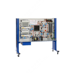 Pompa ciepła połączona z wyposażeniem do szkoleń z zakresu dynamiki płynów, demonstracyjny sprzęt laboratoryjny do badań termicznych