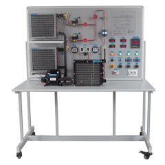 Matériel de laboratoire pour l'étude d'un réfrigérateur commercial à évaporateurs multiples, matériel didactique, matériel de formation professionnelle