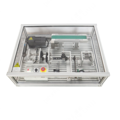 Équipement de formation (banc et kit) pour la conception et la théorie des machines, comprenant tous les engrenages, courroies et roulements. Kit de formation didactique et technique. Équipement de formation mécanique.