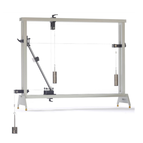 Equilibrio de un cuerpo rígido. Equipo didáctico para entrenamiento mecánico. Equipo de formación profesional.