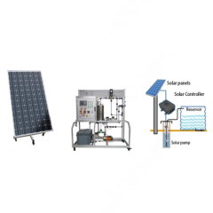 Bancada de Bomba Solar, Equipamento Educativo, Treino de Habilidades Técnicas, Sistema de Treino de Energias Renováveis