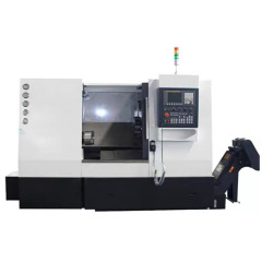 Torno CNC de 2 ejes, conforme a las normas CE. Máquina herramienta CNC, equipo didáctico y de enseñanza.