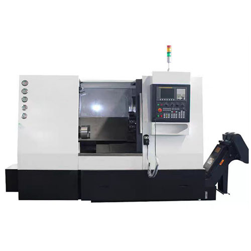 Torno CNC de 2 ejes, conforme a las normas CE. Máquina herramienta CNC, equipo didáctico y de enseñanza.