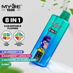 Blueberry Ice+Raspberry Lemon Ice+Watermelon Bubblegum+Mint