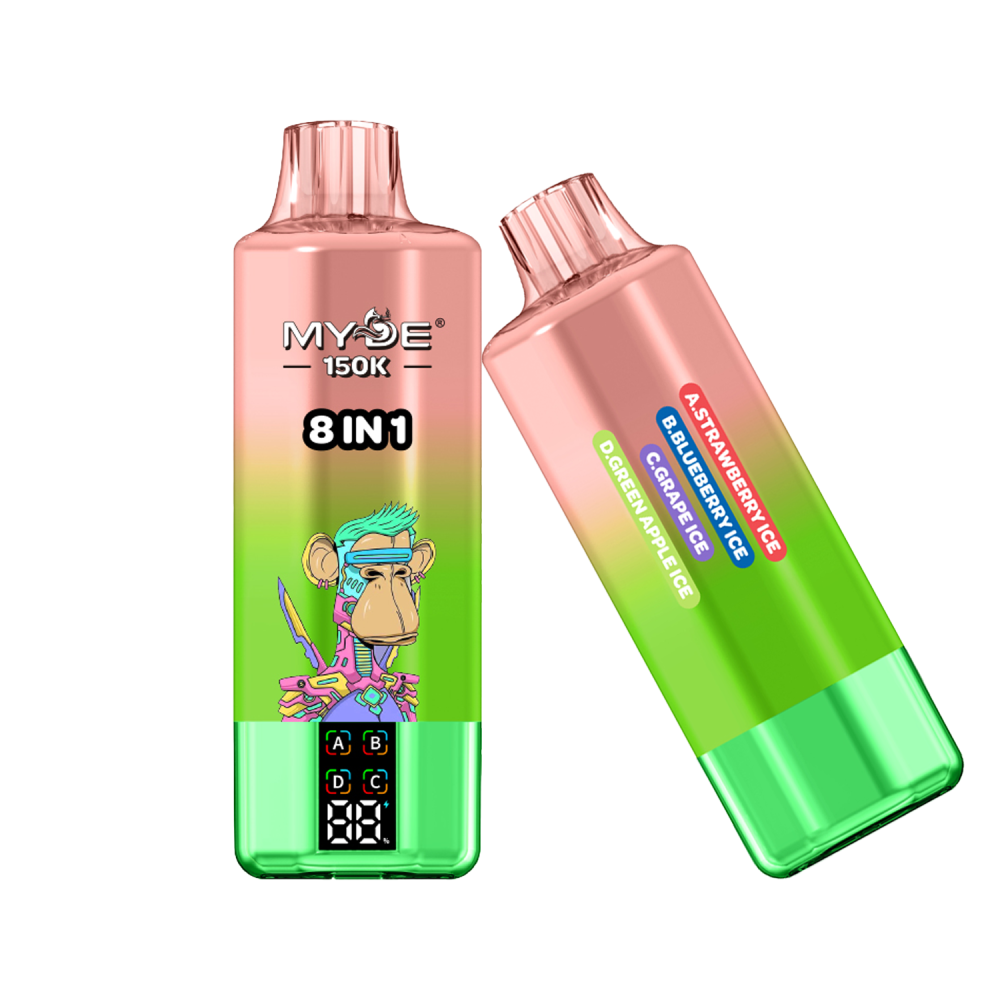 MYDE 150K Puffs Disposable Vape, 8-In-1 Flavors & Great Vapor