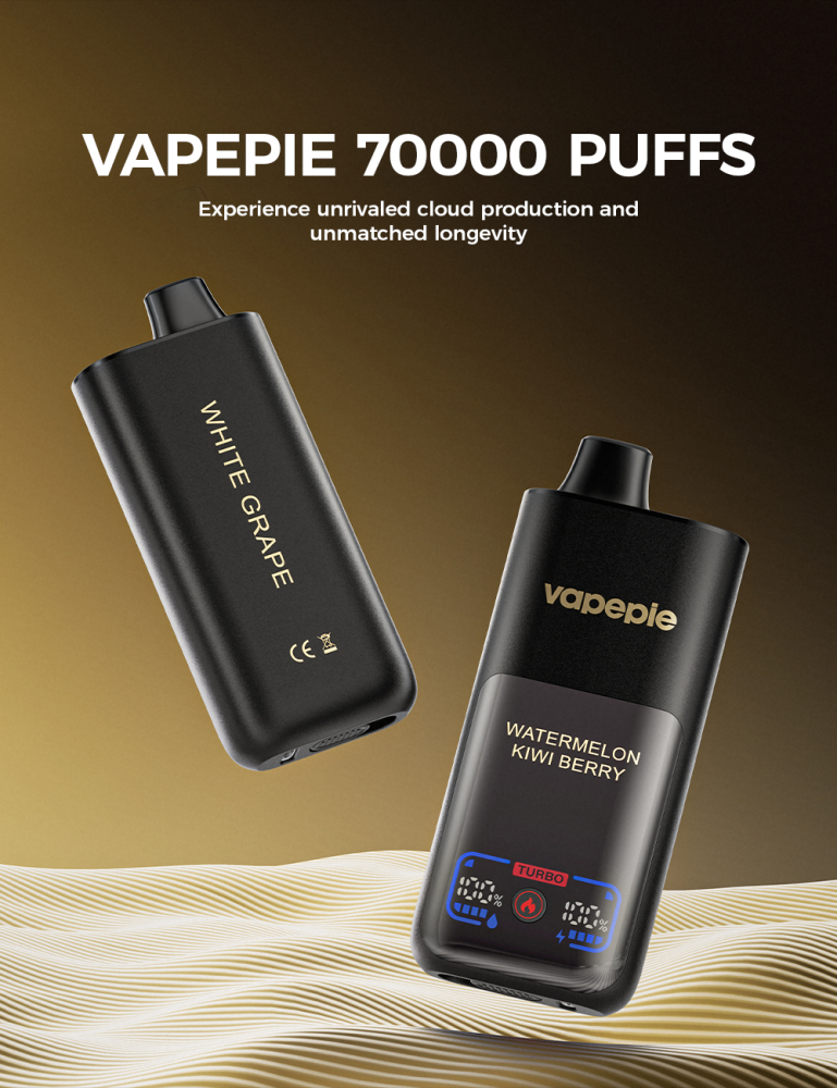VAPEPIE 70K High Capacity Disposable Vape Set, Up to 70000 Puffs, Real Taste Electronic Atomizer