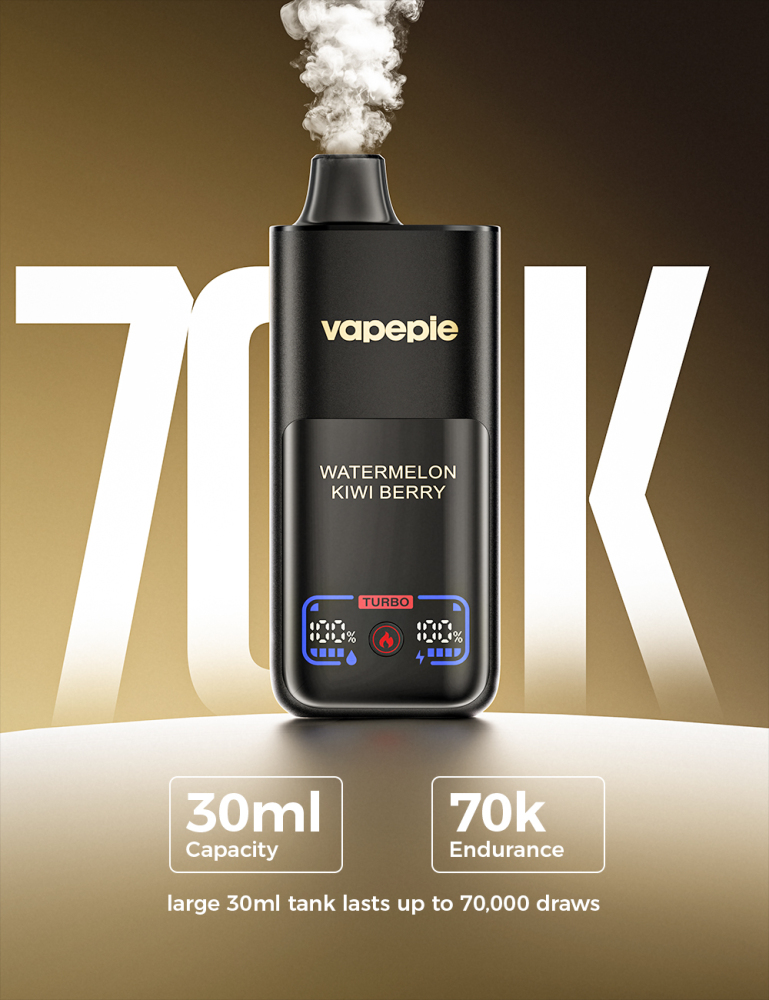 VAPEPIE 70K High Capacity Disposable Vape Set, Up to 70000 Puffs, Real Taste Electronic Atomizer