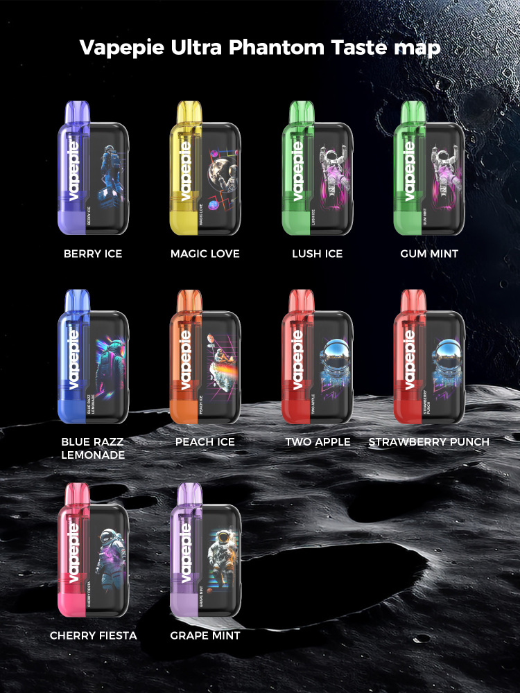 VAPEPIE Ultra Phantom Vape, 30000 Puffs, Cool Space-Themed Shell