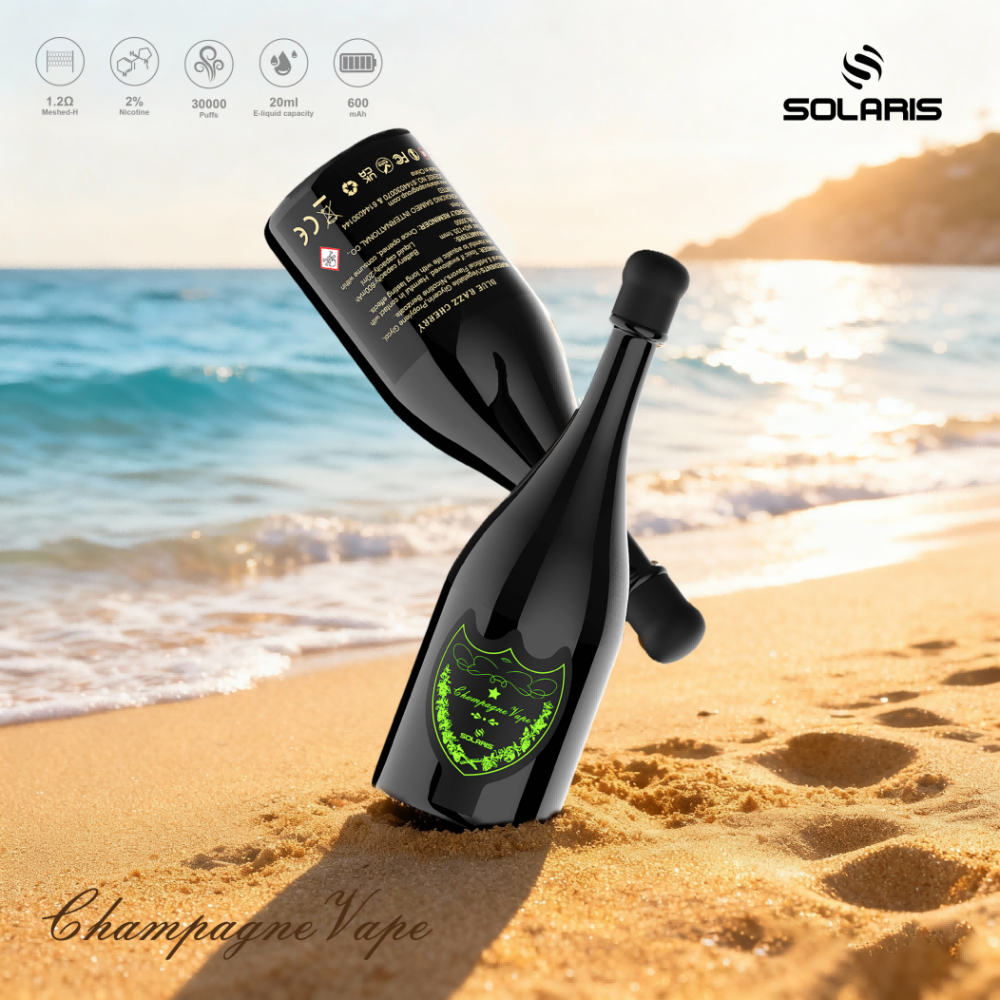 SAIMEO Creative Design Champagne Electronic Atomizer 30000 Puffs Tropical Fruit Disposable Vape