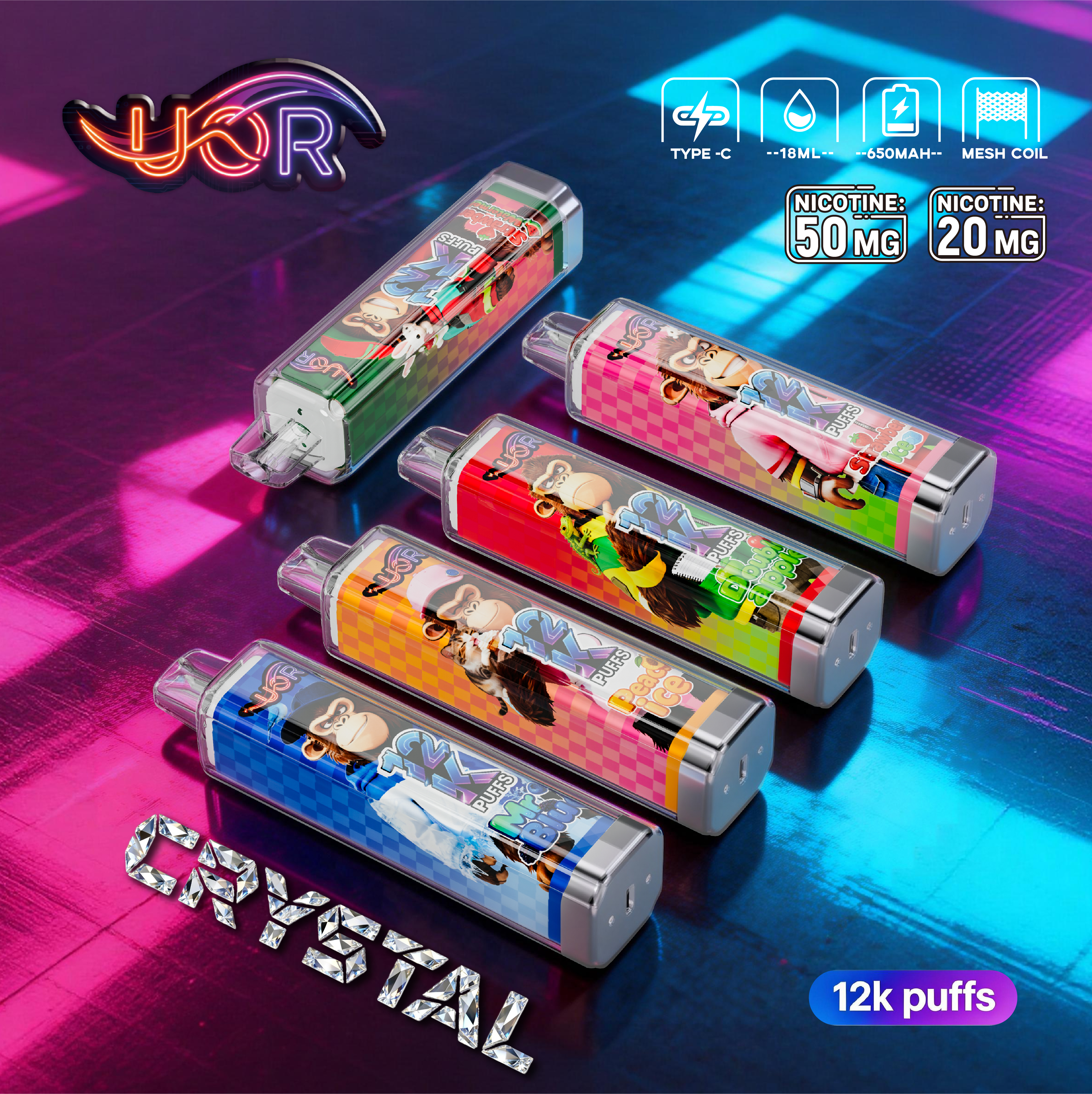 UOR Crystal 12K pufss