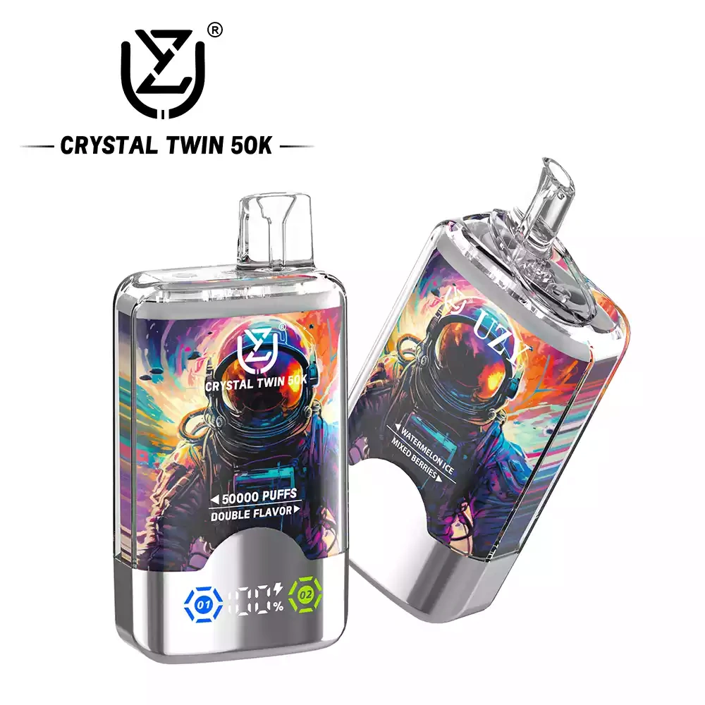 UZY CRYSTAL TWIN 50000 (Double Flavors) pufss