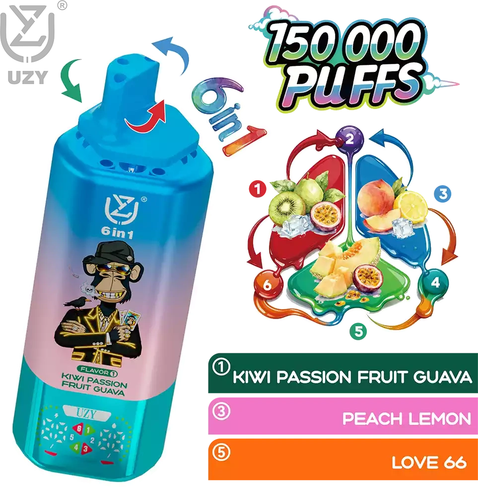 UZY 6 IN 1  150K (Six Flavors)  pufss