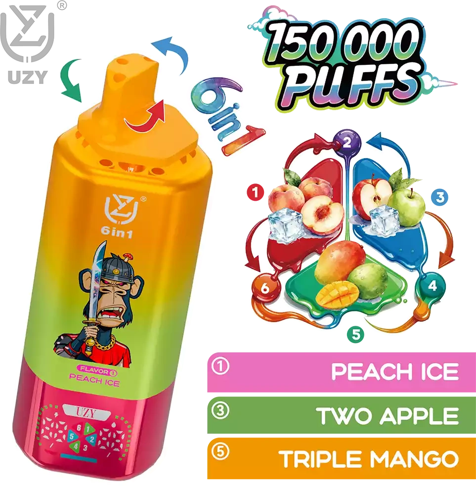 UZY 6 IN 1  150K (Six Flavors)  pufss