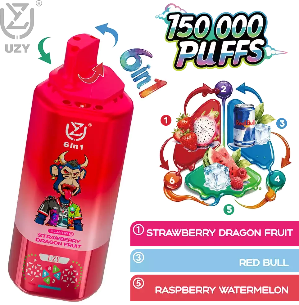 UZY 6 IN 1  150K (Six Flavors)  pufss