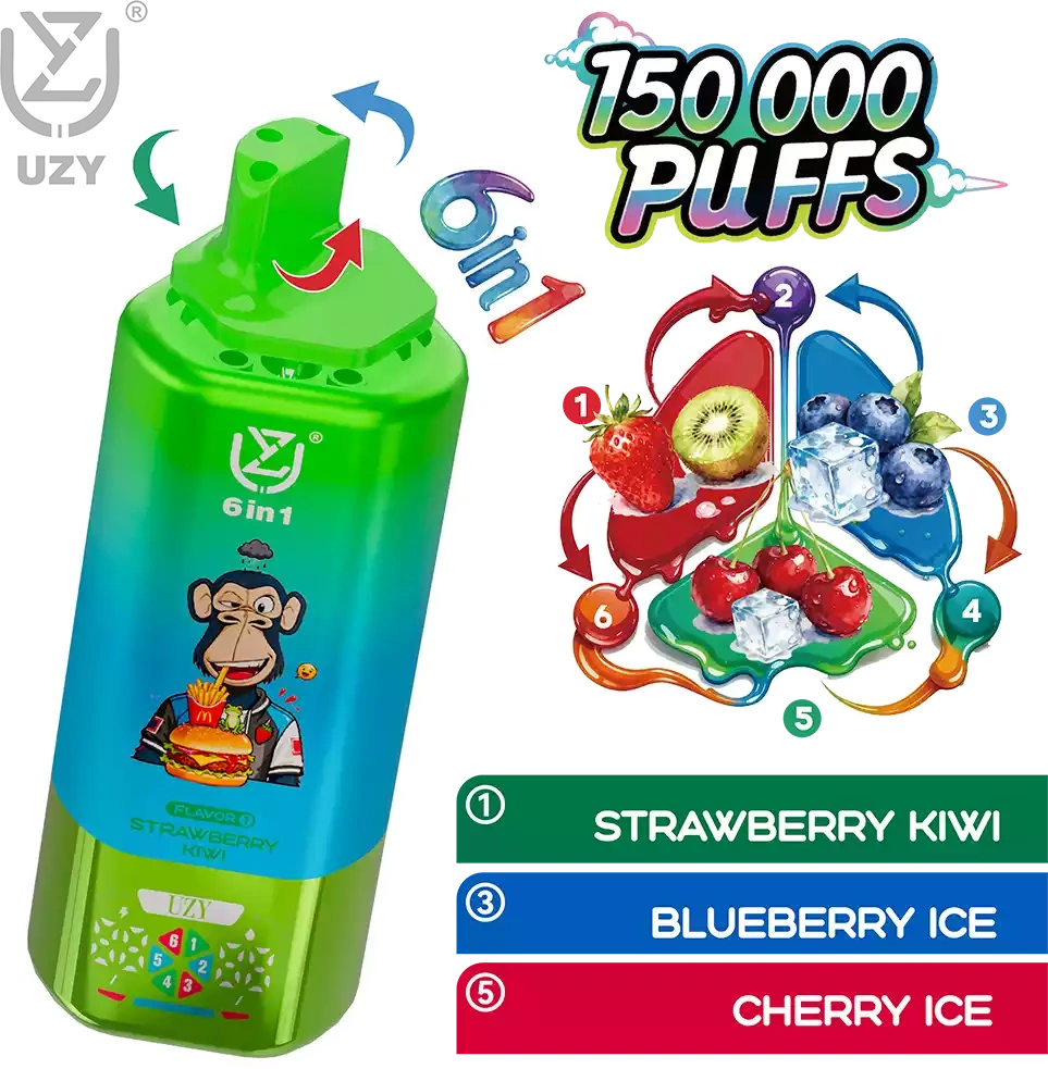 UZY 6 IN 1  150K (Six Flavors)  pufss