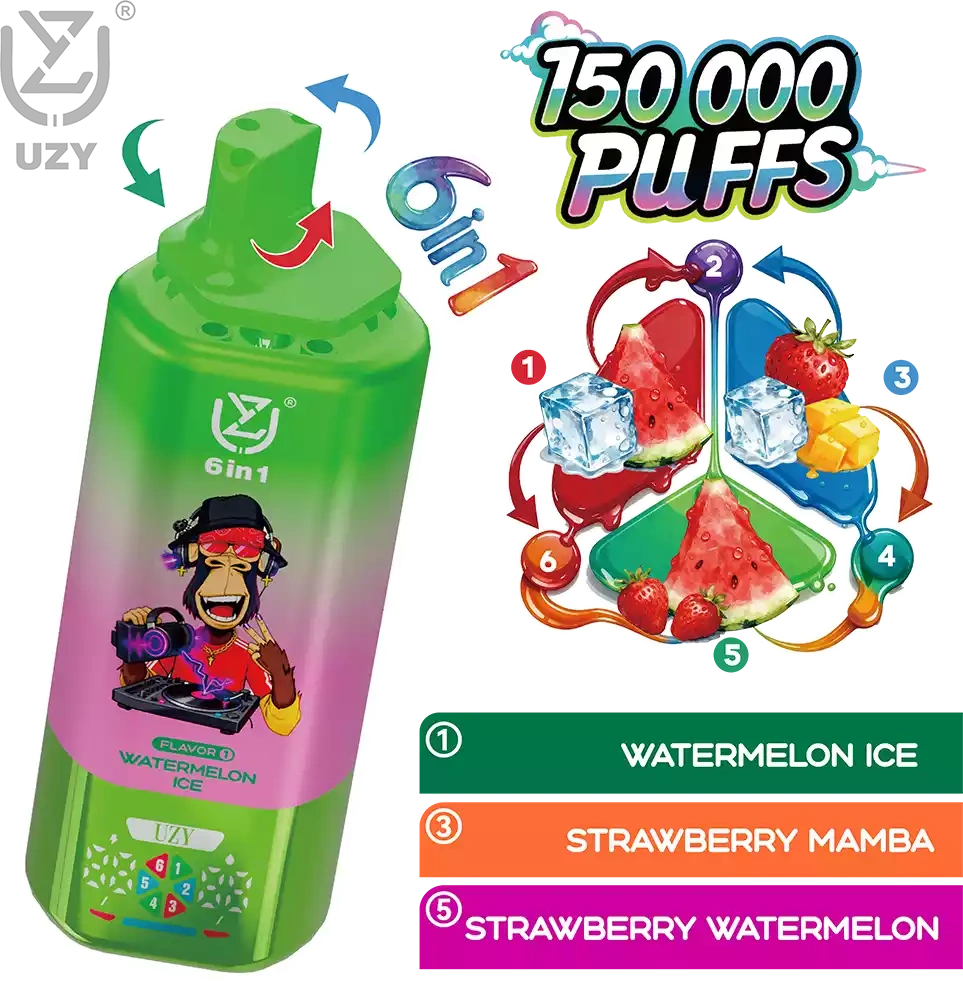 UZY 6 IN 1  150K (Six Flavors)  pufss