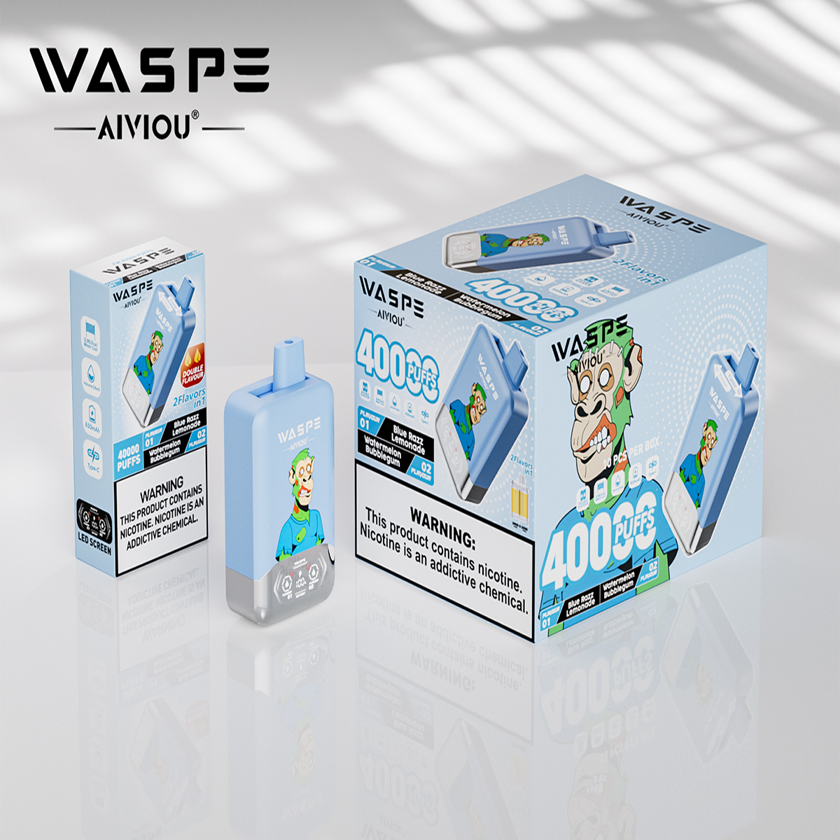 WASPE Double Flavor 40000PUFFS pufss