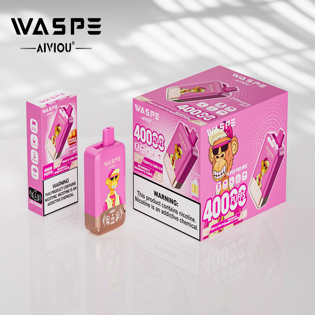 WASPE Double Flavor 40000PUFFS pufss