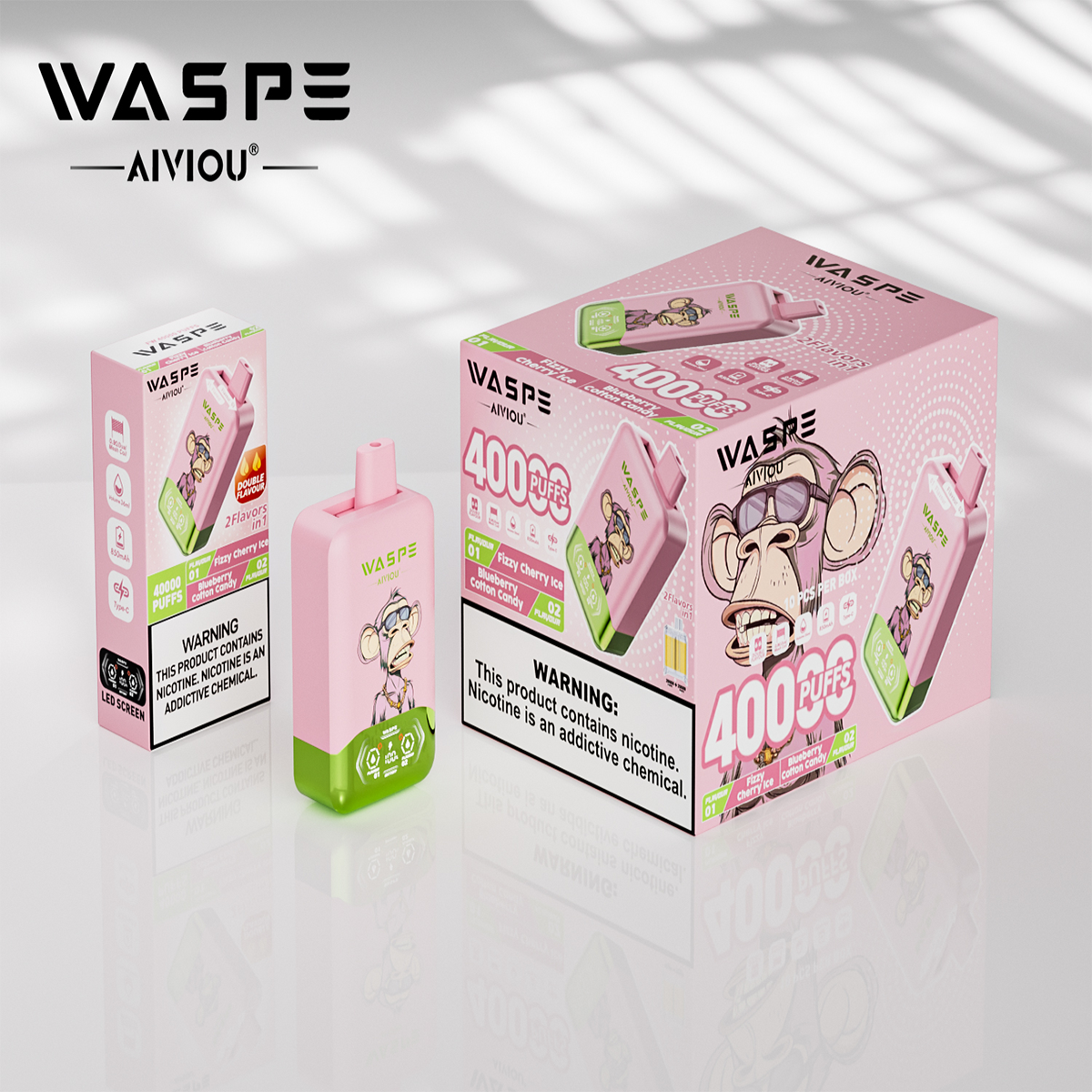 WASPE Double Flavor 40000PUFFS pufss