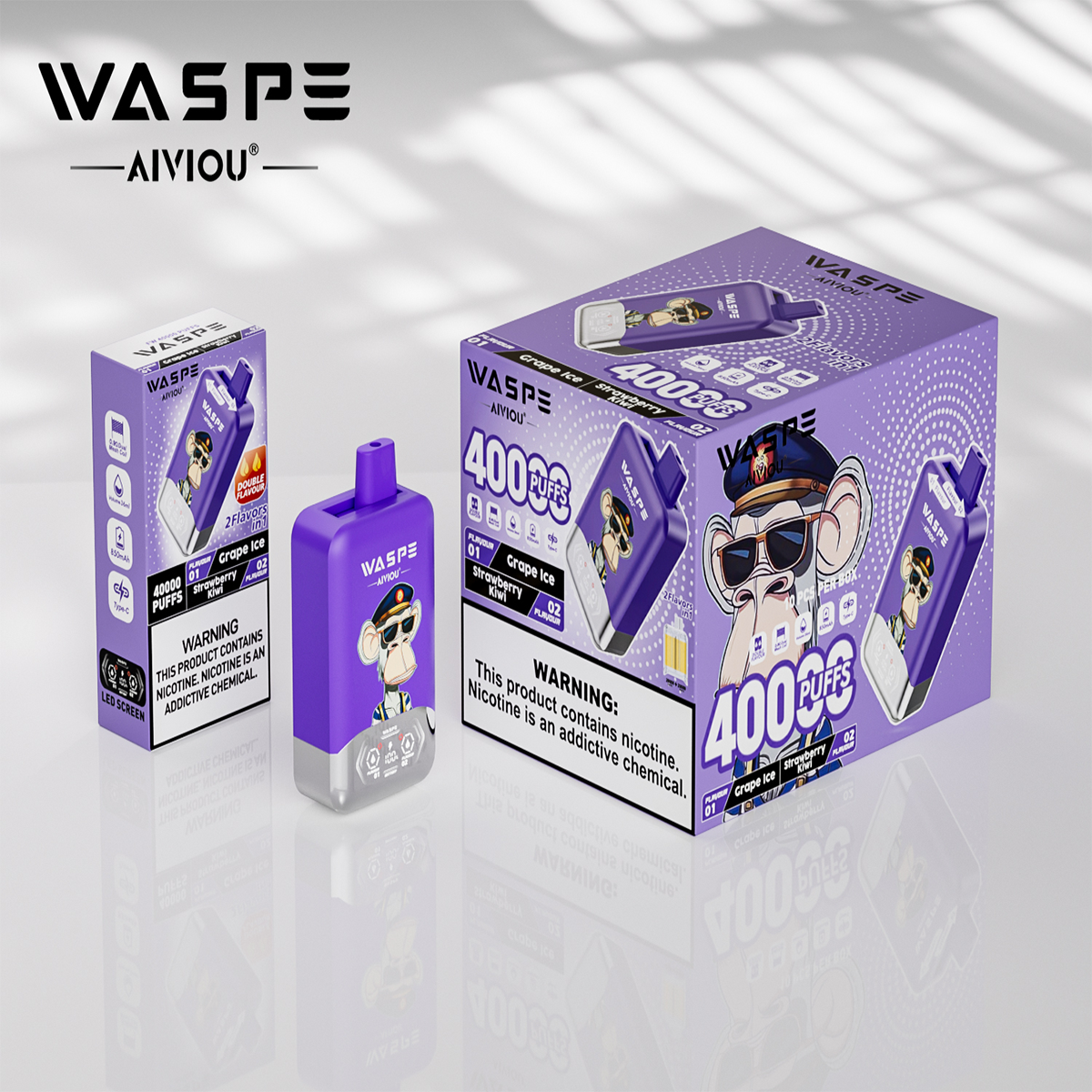 WASPE Double Flavor 40000PUFFS pufss