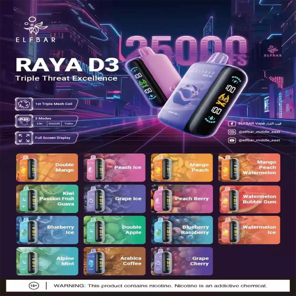 ELF BAR D3  25000 Pufss 5%