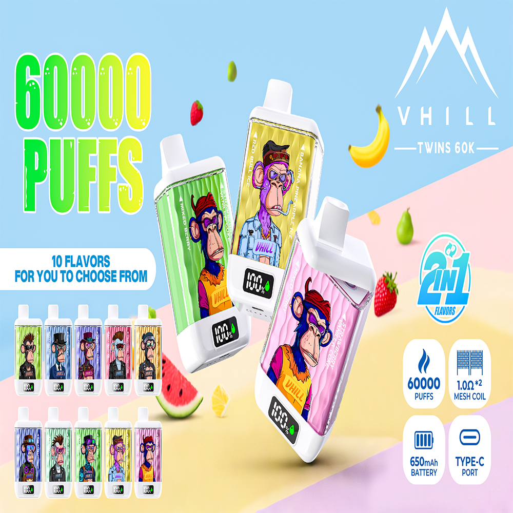 VHILL TWINS 60K 60000 Puffs